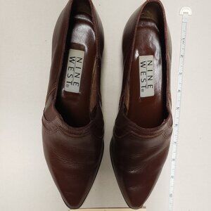 Nine West 7 1/2 brown leather shoes